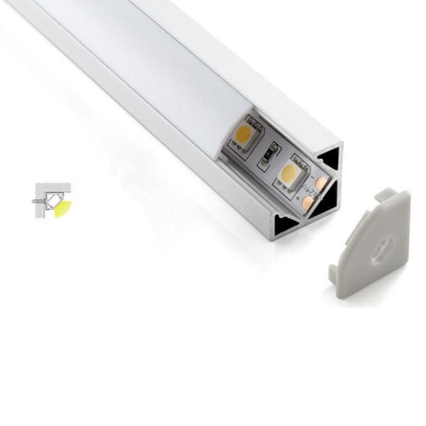 10 X 2M sets/lot L shape aluminium led profile 30 degree corner led aluminum profile for kitchen led light