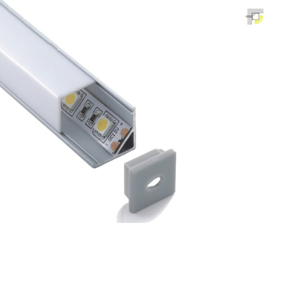 500 X 2M sets/lot 90 degree corner shape led aluminium profile V type aluminum led housings for kitchen light