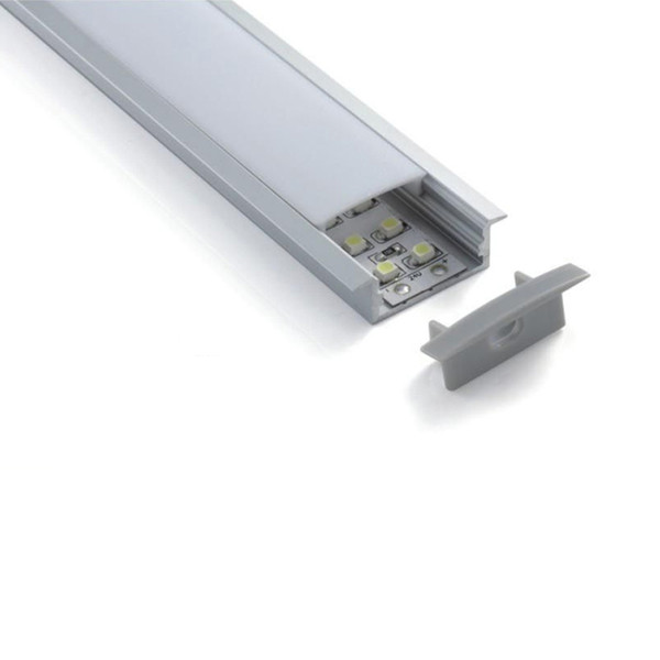 30 X 2M sets/lot Flat led profile light T shape aluminium profile led channels for recessed wall or ceiling lamps