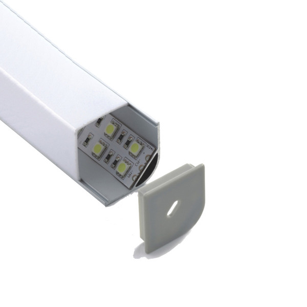 300 X 2M sets/lot 90 degree angle shape aluminum led channel V type led aluminium profile for led kitchen lamps