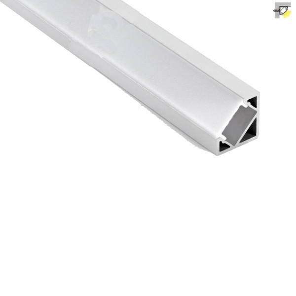 500 X 2M sets/lot Right angled aluminium profile for led strips 30 beam angle led channel housing for led wardrobe lights