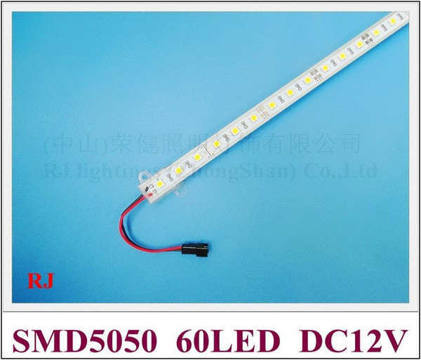 LED rigid strip light 5050 LED light bar cabinet light 100cm 60 led SMD5050 DC12V free shipping