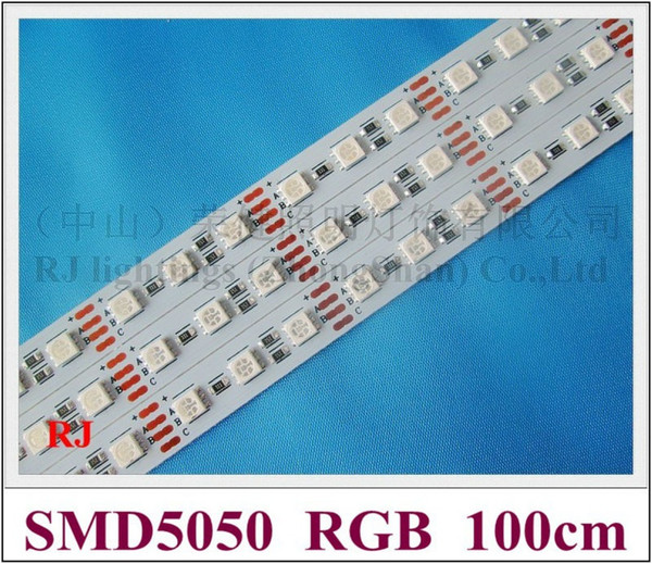 RGB LED rigid strip light bar cabinet light 100cm 72led SMD 5050 DC12V 17W CE ROHS CW WW R Y B G