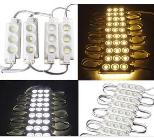 500pcs Led Modules 3led 6500K Cool White SMD 5630 / SMD 5050 12v RGB LED Chip Wateproof IP67 R/G/B/Warm White Led Advertising outdoor Light