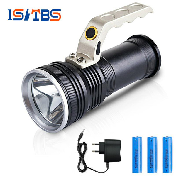 Wholesale Rechargeable Bright LED flashlight CREE-Q5 3000 Lumens torch 3lighting modes Powerful Camping Hunting use 2 x 18650 battery