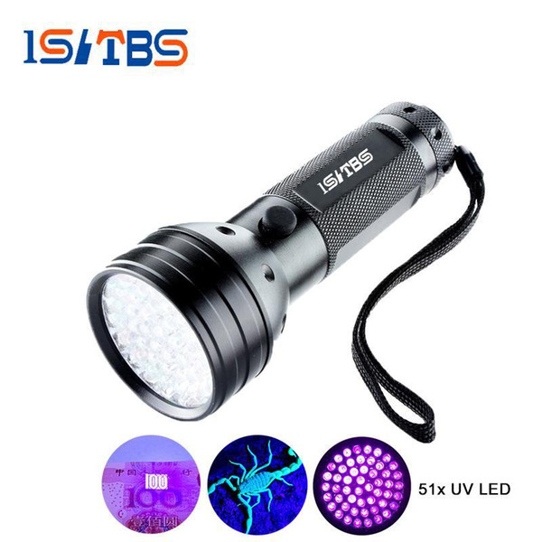 Uv Led Flashlight 51 Leds 395nm Ultra Violet Torch Light Lamp Blacklight Detector for Dog Urine Pet Stains and Bed Bug