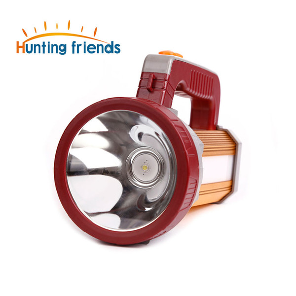 Hunting Friends Super Bright Portable Spotlight USB Port Flashlight 3 Modes Seacrchlight Built in 3x18650 Rechargeable Batteies