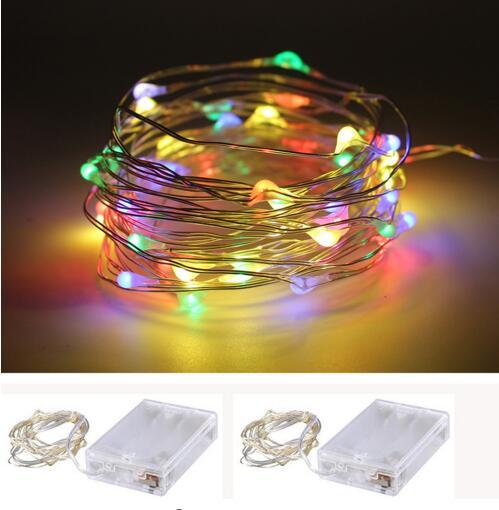 2017 sale led 2M 3M 4M 5M LED Copper Wire String Fairy lights AA Battery Operated Christmas Holiday Wedding Party Decoration fairy lights l