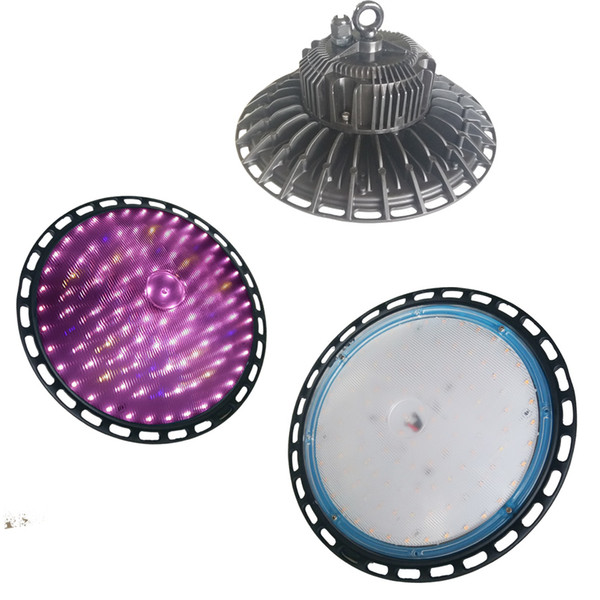 Led Growth Light UFO 100W Reflector-Series Full Spectrum LED Grow Light for Indoor Plants Veg and Flower with Veg and Bloom