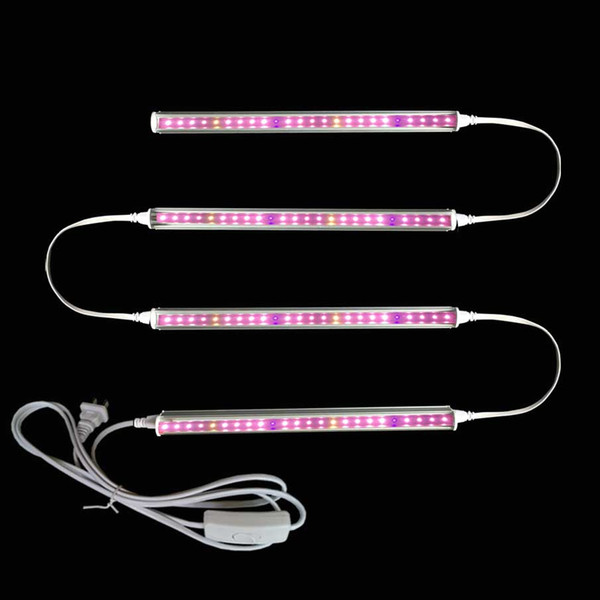 LED Grow Light Growing lamp for Plants Red 660nm Blue 460nm grow-light Aquarium Growth Light Tube T5 integated strip Tube for Grow Box