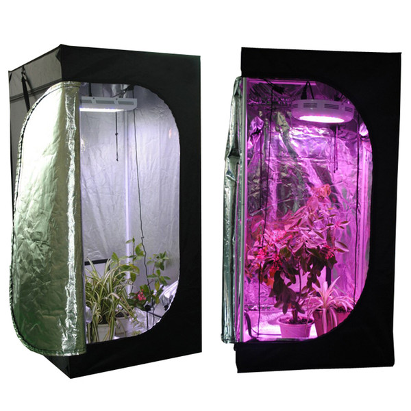 Waterproof Grow Tent Green plant room with Obeservation Window and Floor Tray for Indoor Flowers Seedlings Growing Reflective Mylar