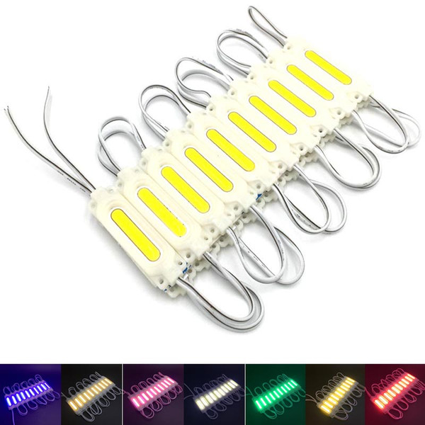 100pcs COB LED Module 12V Advertising Module Logo Letter Light Box Source White/Warm White/Green/Yellow/Blue/Red/Pink