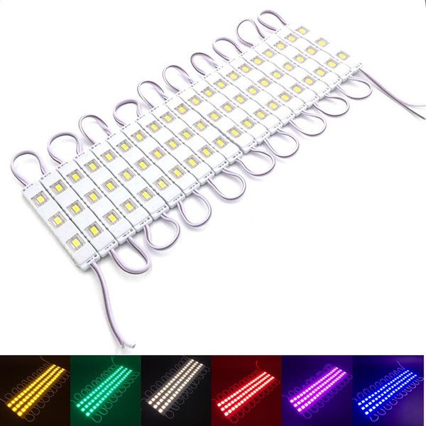 500pcs/lot 5730/5630 3 LED Injection LED Module DC 12V Waterproof IP65 led modules lighting for backlight sign