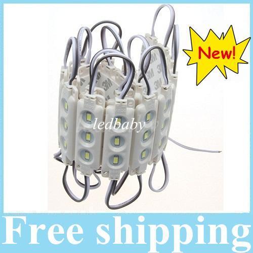 Super Bright 3 Leds 5630 SMD Led Modules Injection ABS Plastic Waterproof IP68 Backlight String DC 12V Warm/Cold White Red Green Blue