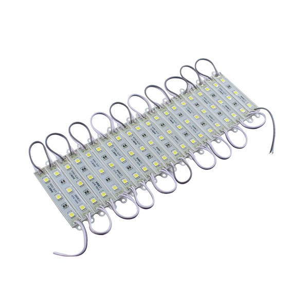 Super Bright 100pcs 5050 3 LED Modules Yellow/Green/Red/Blue/White/Warm White Waterproof IP65 DC12V for Advertisement Design