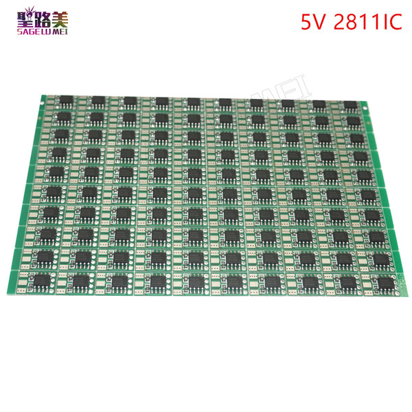 100pcs DC5V DC 12V WS2811 Circuit Board PCB Square Making WS2811 LED Pixel Module IC Chip Light Lighting tape