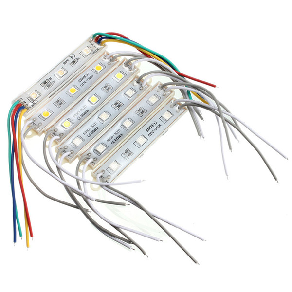 Waterproof IP68 Multicolors 3 LED Module 12V DC String LED Strip Light 5050 SMD