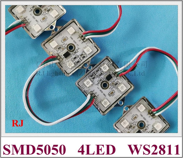 WS2811 RGB LED module light SMD 5050 LED backlight back light for sign SMD5050 DC12V / DC24V 4 led 0.96W WS 2811 35mm*35mm