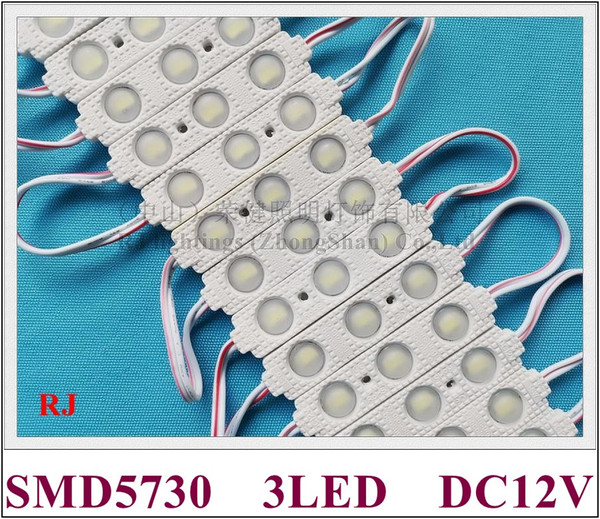 super bright new design with lens injection LED module waterproof LED back light backlight DC12V 1.2W SMD 5730 3 led IP65 CE