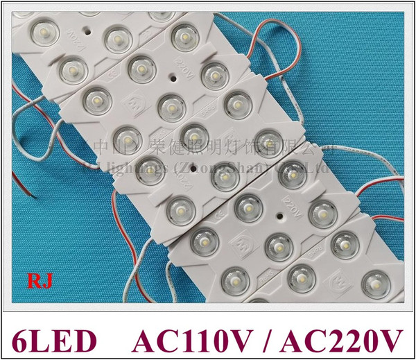 AC220V input injection LED module light waterproof LED back light backlight AC220V 3W SMD 2835 6led IP67 CE 87mm*42mm*8mm