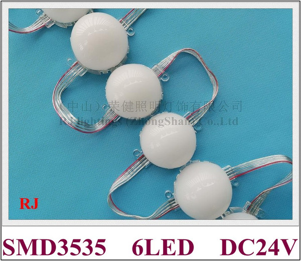 LED pixel light module exposed light string landscape lightings milky white cover IC 8206 SMD3535 6 LED DC24V 50mm*50mm*33mm