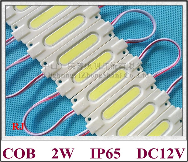 injection COB LED module light waterproof LED back light backlight DC12V 2W 1led COB IP65 CE ROHS 70mm*20mm*3mm aluminum+ABS