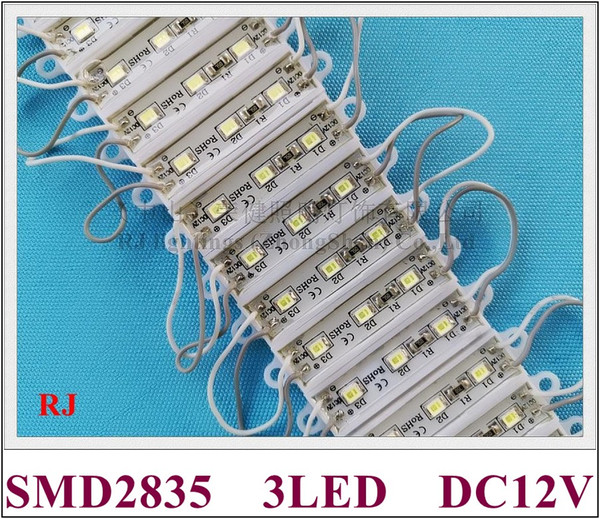 36mm*09mm*04mm SMD 2835 LED module advertising light module for sign letter DC12V 3led waterproof high bright free shipping