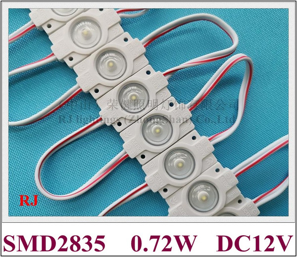 0.72W injection LED module lamp light advertising light with lens DC12V 1led 34mm*19mm SMD 2835 CE ROHS