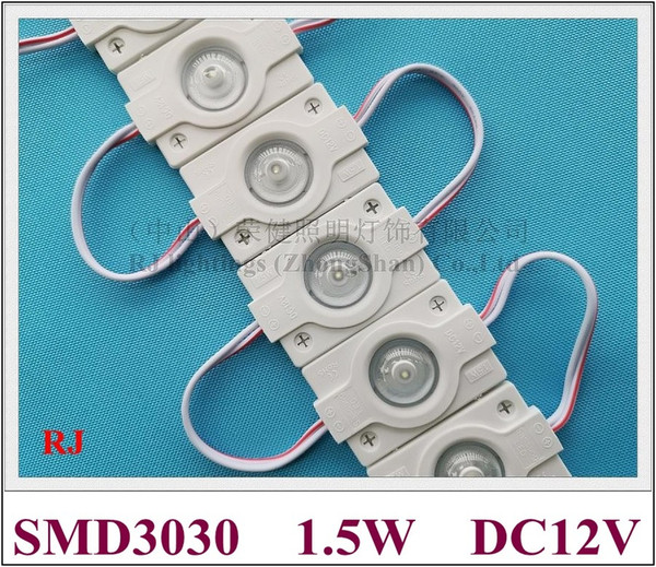 injection SMD 3030 LED module lamp light advertising light with lens DC12V 1led 1.5W 42mm*30mm*9mm for US Asia Russia