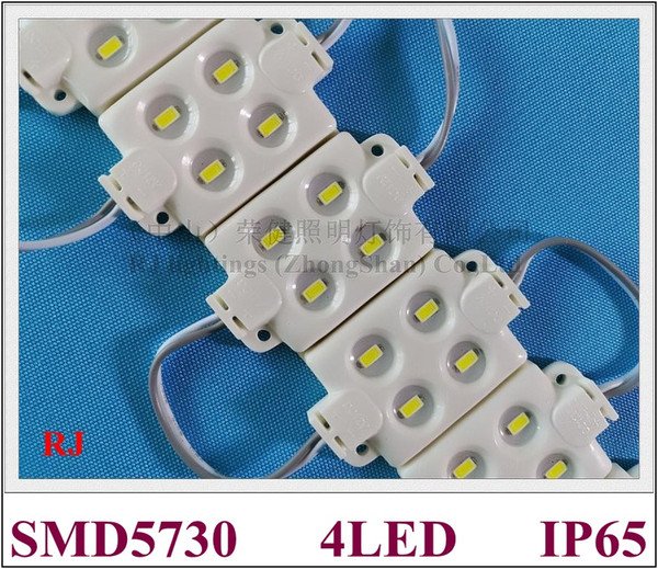 super quality high bright injection LED module waterproof SMD 5730 LED advertising light module DC12V 1.9W 4 led IP66 CE