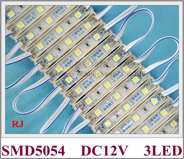 SMD 5054 LED module for sign channel letter LED light module DC12V 3 led 1.2W 130lm 64mm*9mm*4mm high bright