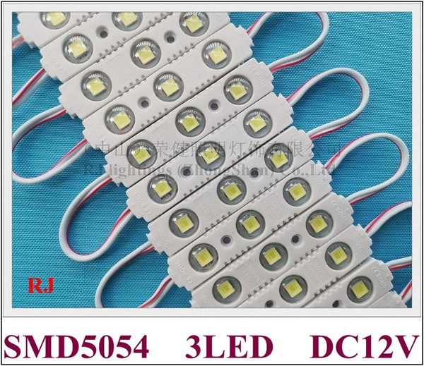 SMD 5054 with lens LED light module injection LED module for sign channel letter DC12V 70mm*15mm*6mm SMD5054 3 LED 1.5W high bright