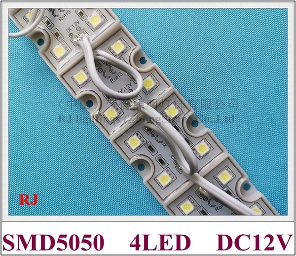 LED light module SMD 5050 LED module advertising light module for sign DC12V 4 led 0.96W IP65 80lm 35mm*35mm