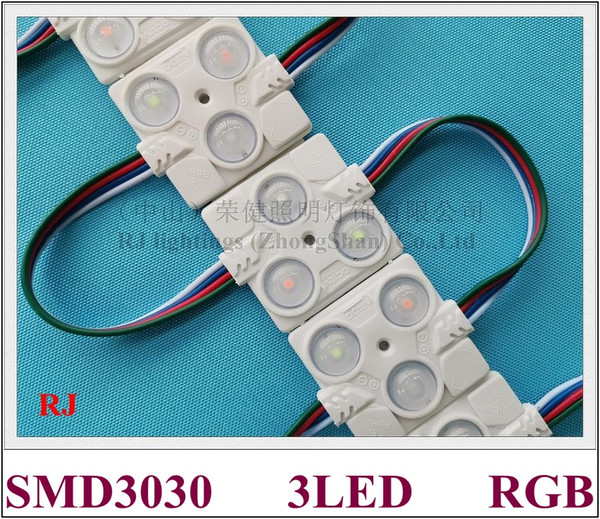 aluminum PCB SMD 3030 RGB LED module injection LED light module for sign letter DC12V 40mm*40mm*7mm SMD3030 3 LED 2W CE ROHS