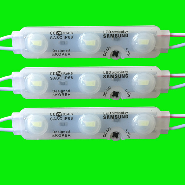 Backlight LED Modules Injection ABS Plastic 1.5W RGB Led Modules Waterproof IP65 3LEDs 5050 5630 Led Storefront Light