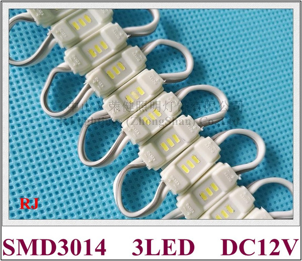 SMD3014 injection LED module waterproof LED light module for mini letters SMD 3014 DC12V 3led 0.3W IP65 18mm(L)*9mm(W)*3mm(H)