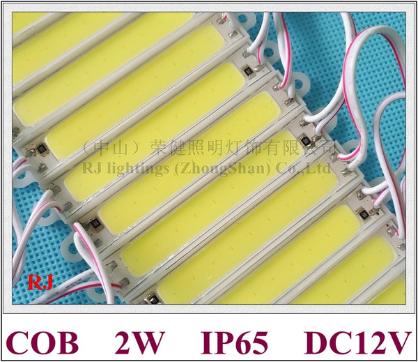 COB LED module light epoxy resin waterproof DC12V 2W 220lm COB IP65 CE ROHS 75mm(L)*14mm(W)*4mm(H)