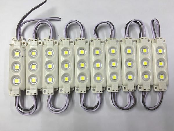 1000 pcs/Lot 5050 LED Modules Waterproof IP65 Led Modules 68*19 DC 12V SMD 3Leds Sign Led Backlights For Channel Letters White