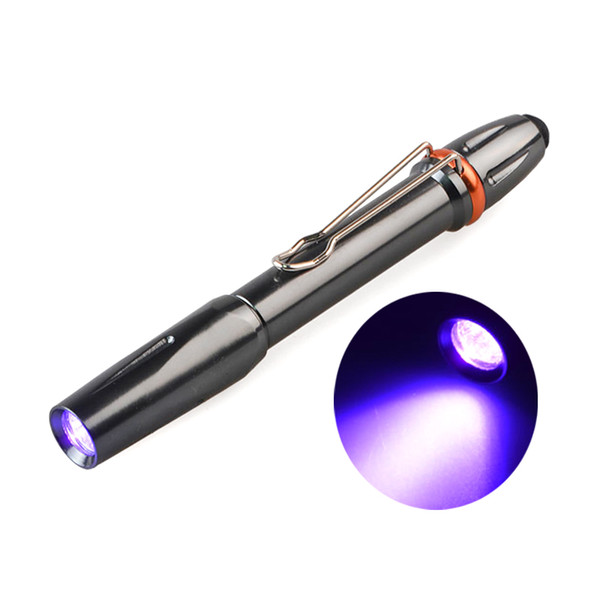 365nM 395nM UV LED Ultra Violet Light 5W LED Pen Purple Flashlight Lamp Torch Light 365nm UV Ultra Violet Penlight AA Battery