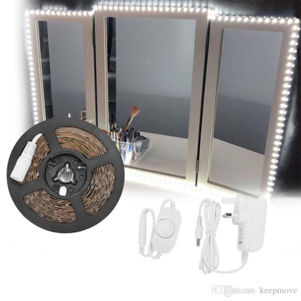 Led Vanity Mirror Lights LED Strip Kit 13ft/4M 240 LEDs Make-up Vanity Mirror Light for Vanity Makeup Table Set with Dimmer and Power Supply