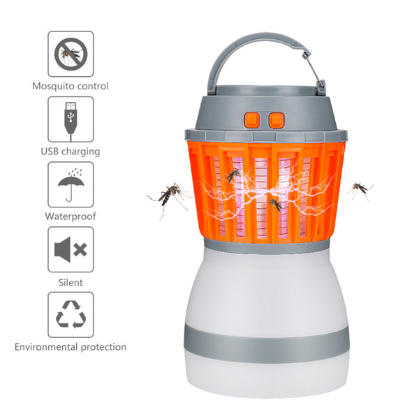 Mosquito Killer Lamps LED Night Light Bug Zapper mosquito repellent lamp Waterproof Rechargeable Portable For Indoor/Traveling Use