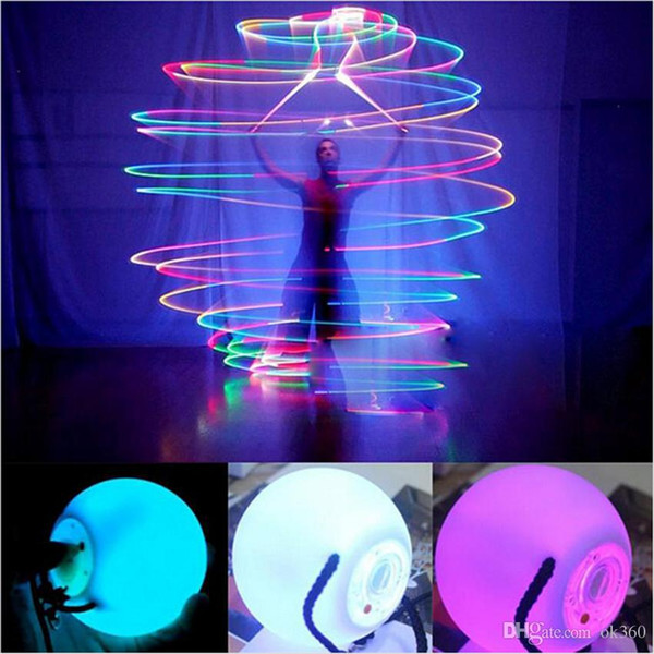 Multicolor LED Light POI Thrown Balls Diameter 8cm for Stage Perform Club Belly Dance Party Special Hand Props LED Flashing light carnival