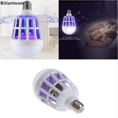 E27 15W LED Mosquito Killer Bulbs Lamp Light Eco Mosquito Killer Household Anti-Mosquito Electric Insect Killer Bulb 110V 220V