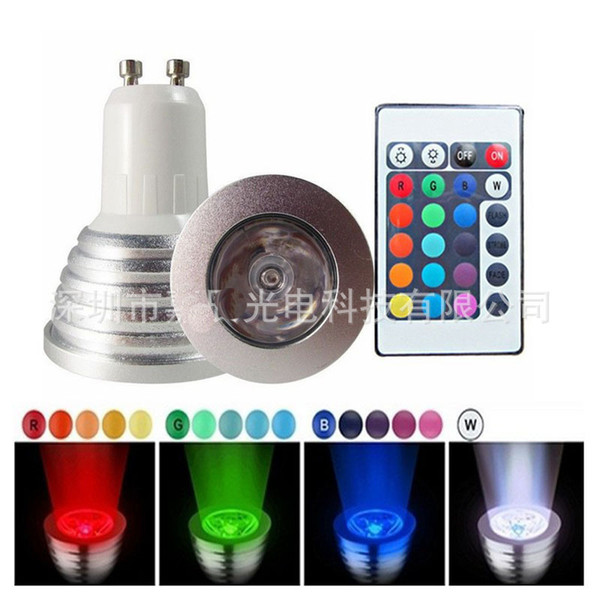 3W E27 E14 GU10 MR16 Magic 16 Colors Change LED RGB Spot Light lighting Bulb Wireless Remote Control party lamp LED Multi-functional Lights