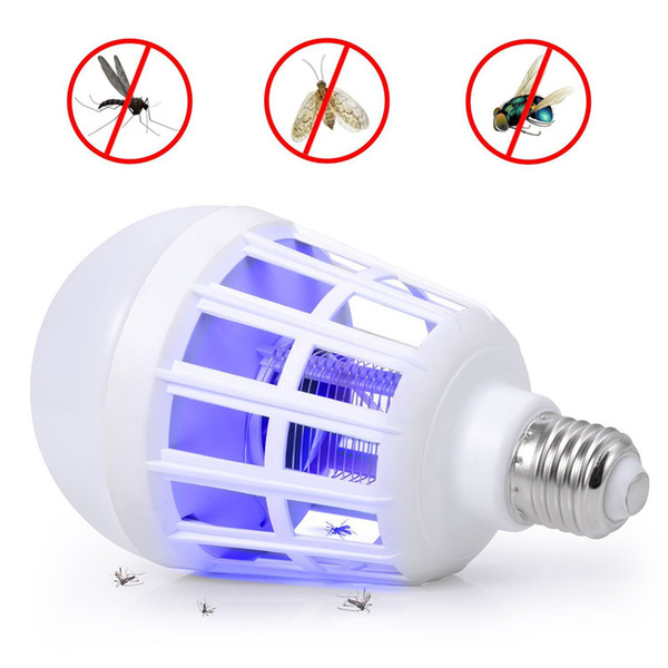 E27 led Bulbs Mosquito Killer Lamp e27 b22 15w Electric Trap Mosquito Killer Light for outdoor camping Night sleepping lamps