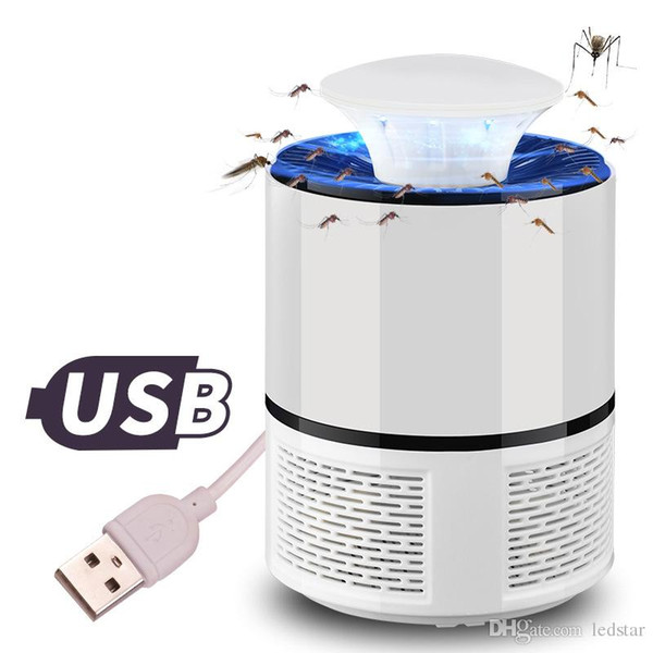 USB Photocatalyst Mosquito Killer Lamp Silent Mosquito Inhalant Light Trap UV Light Killing Catcher Led Zapper Light For Home