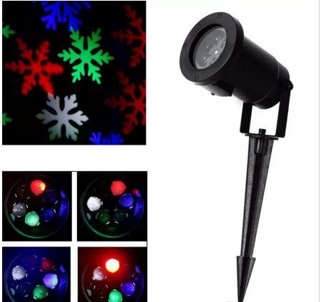 New Waterproof Moving Snowflake Laser LED Landscape Light Snowflake LED Stage Light For Christmas Party Landscape Light Garden Lamp Outdoor