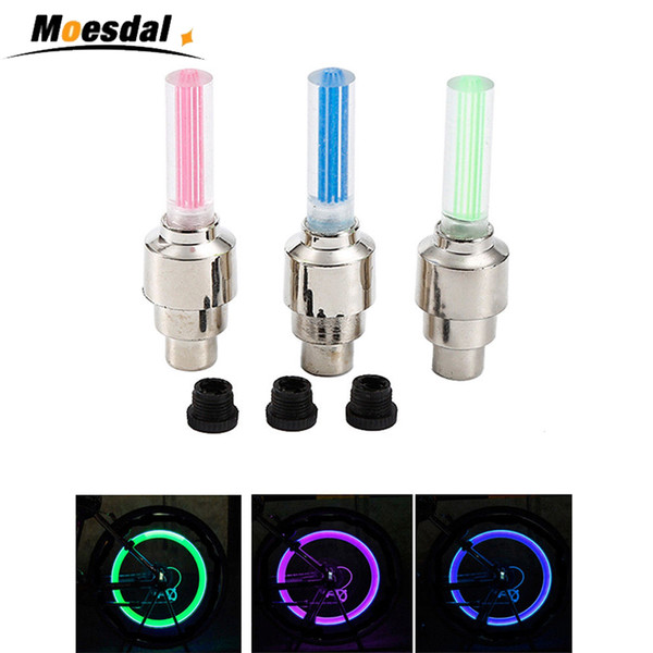 2pcs Bicycle Accessories Bike Flashlight Headlamp Laser Bike Bicycle Car Wheel Tyre Tire Valve Cap LED Neon Flash Lamp Light