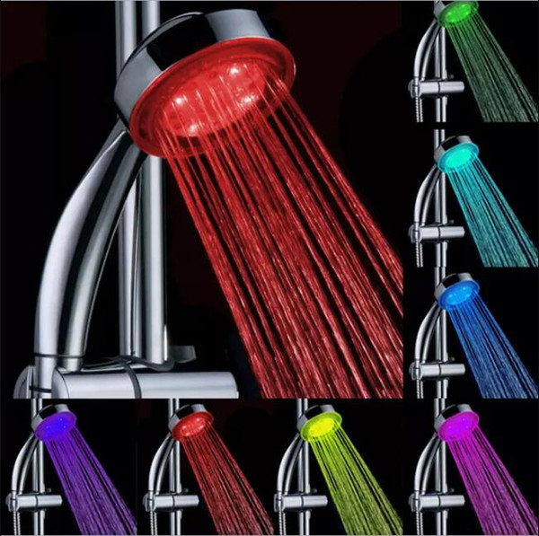 7 Color Changing Colorful LED Shower head LED Water Shower Head Light Glow LED Faucet Light