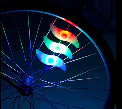 Waterproof Bike Bicycle Cycling Spoke LED Neon Light Wire Safety Alarm Lamp Colorful Mountain Road Bike Cycling Led Lamps 20pcs